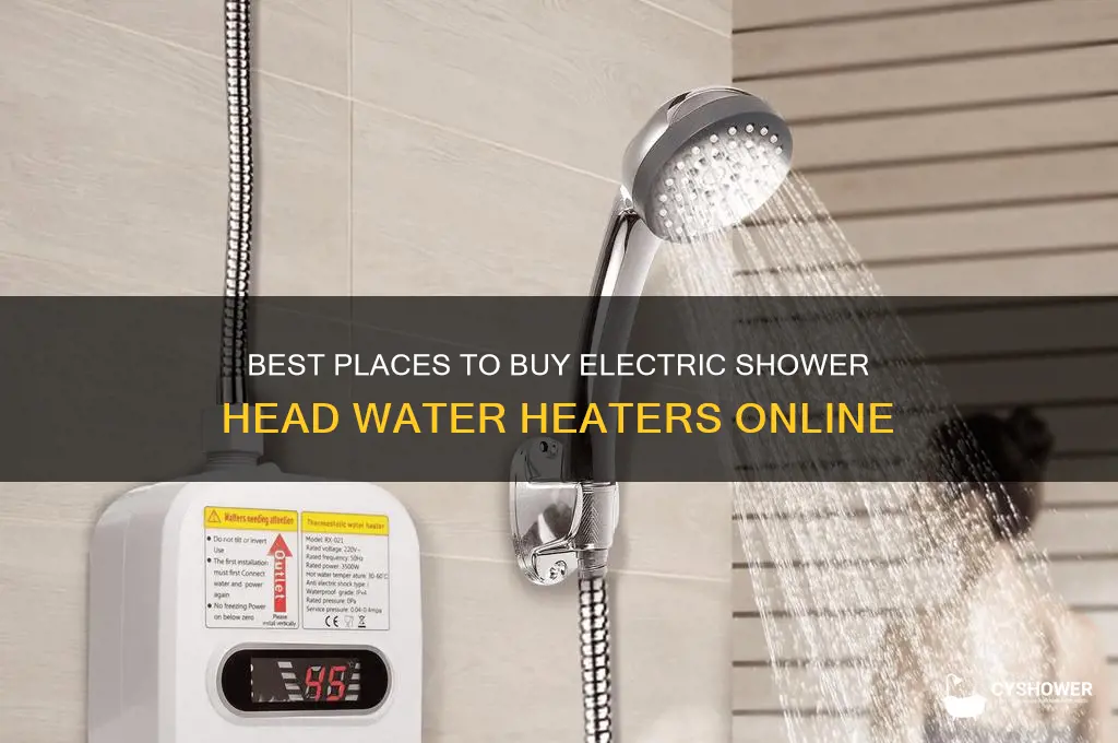 where to buy electric shower head water heaters