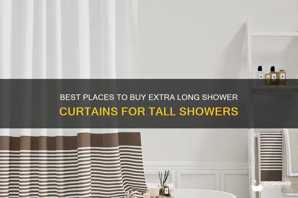 where to buy extra long shower curtains