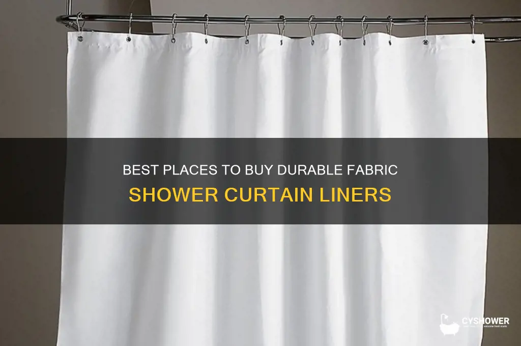 where to buy fabric shower curtain liners