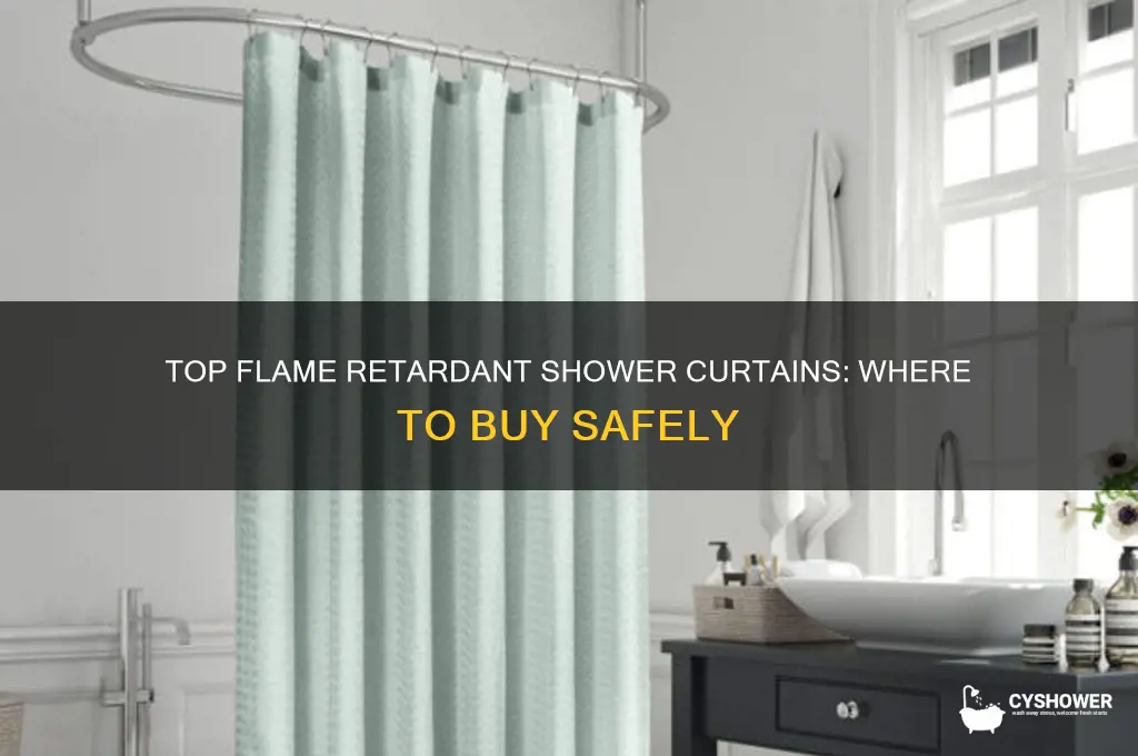 where to buy flame retardant shower curtain