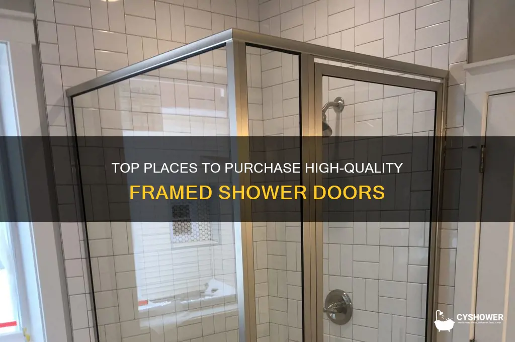 where to buy framed shower doors