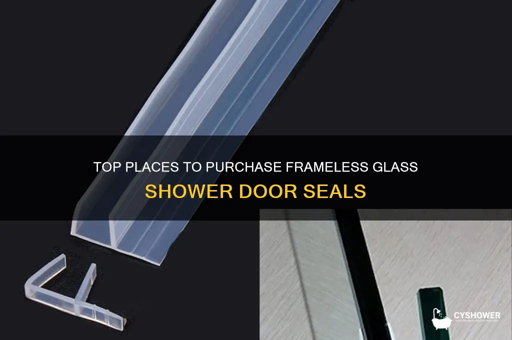 where to buy frameless glass shower door seals