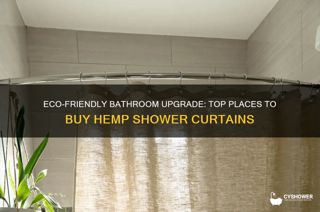 where to buy hemp shower curtains