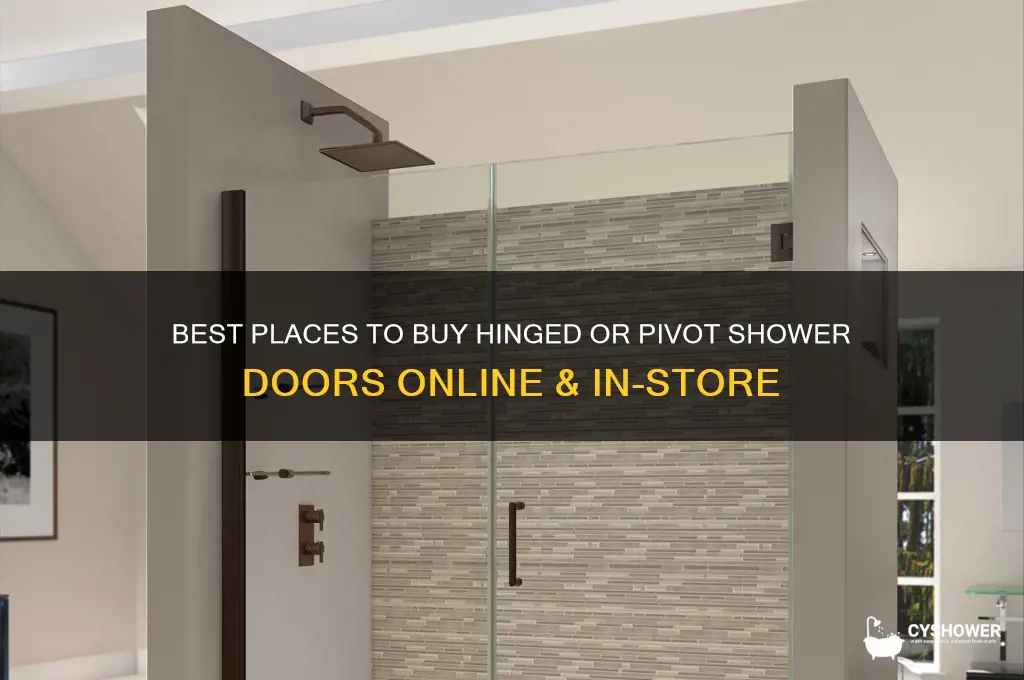 where to buy hinged or pivot shower door
