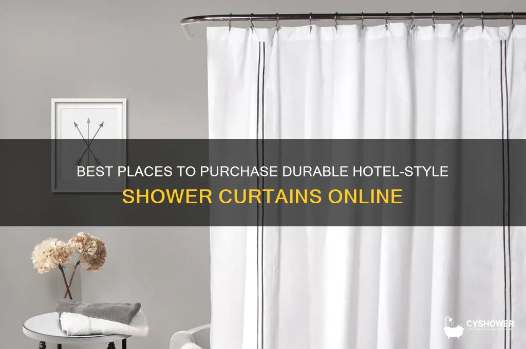 where to buy hotel shower curtains