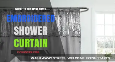 Best Places to Buy Klyne Silver Embroidered Shower Curtain Online