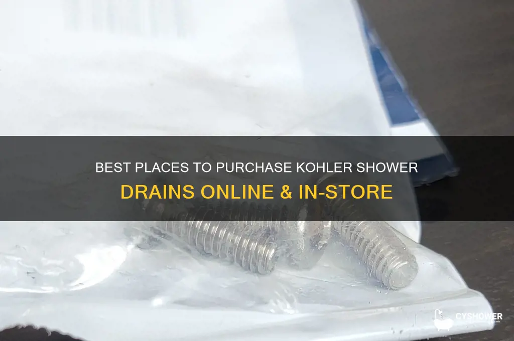 where to buy kohler shower drain