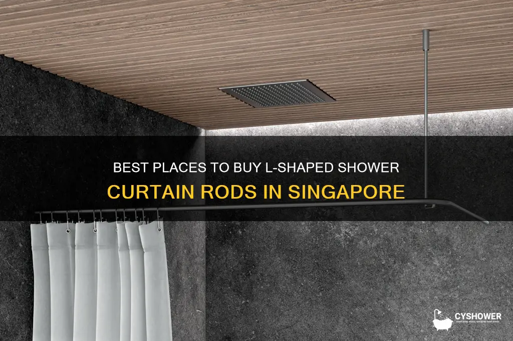 where to buy l shaped shower curtain rod in singapore