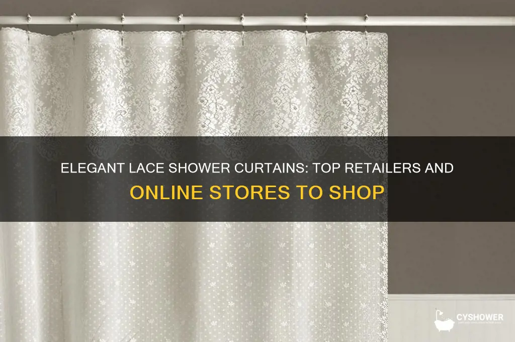 where to buy lace shower curtains