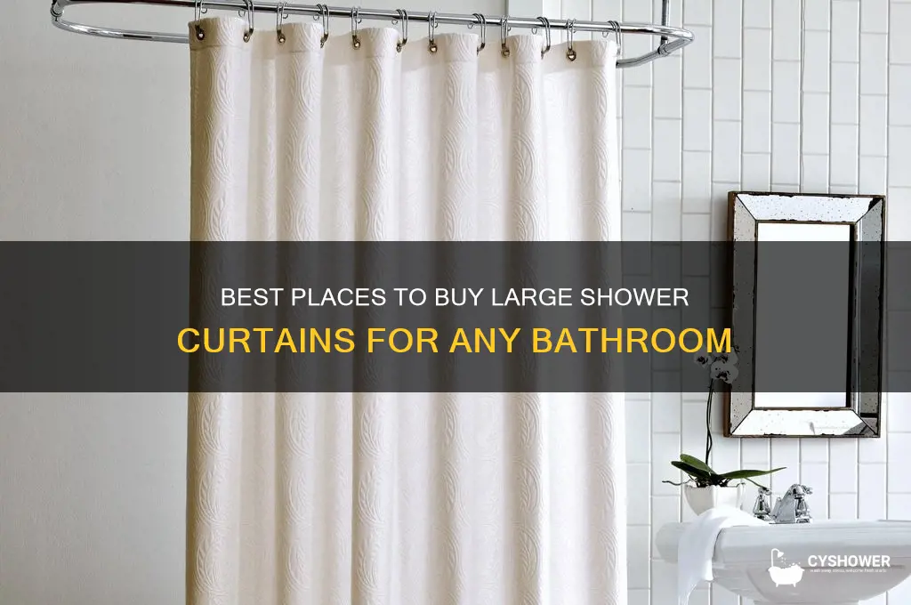 where to buy large shower curtains
