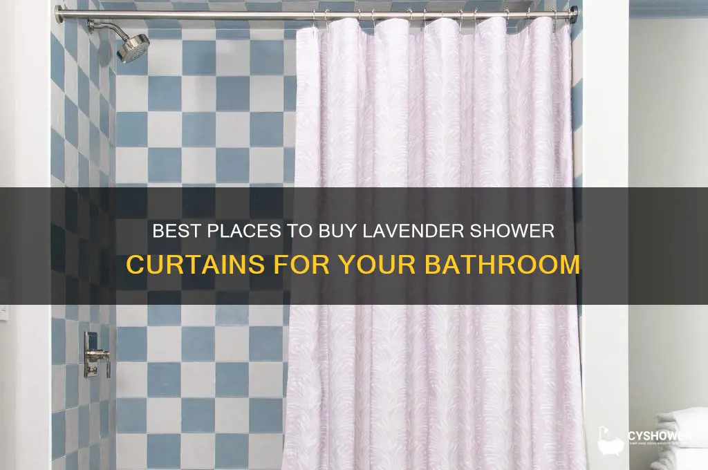 where to buy lavender shower curtains