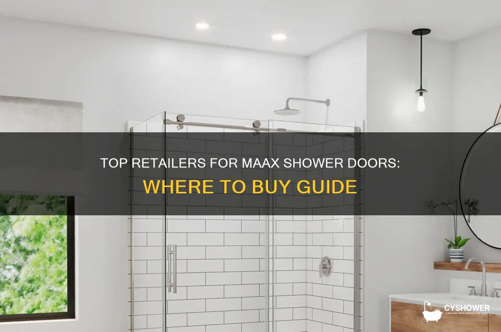 where to buy maax shower doors
