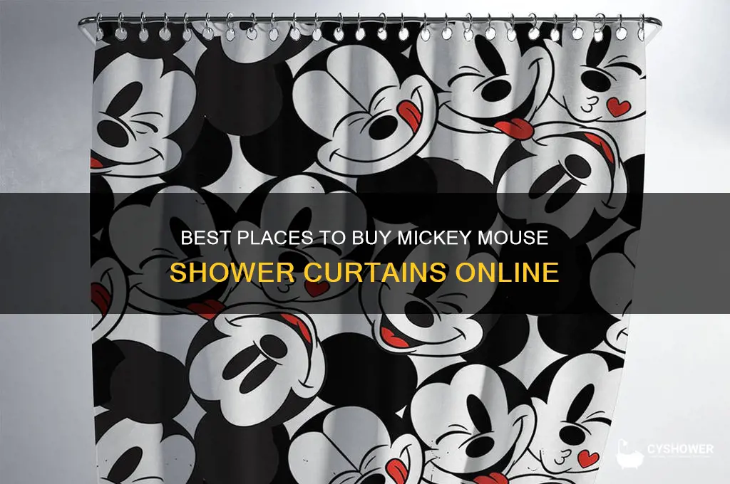 where to buy mickey mouse shower curtains