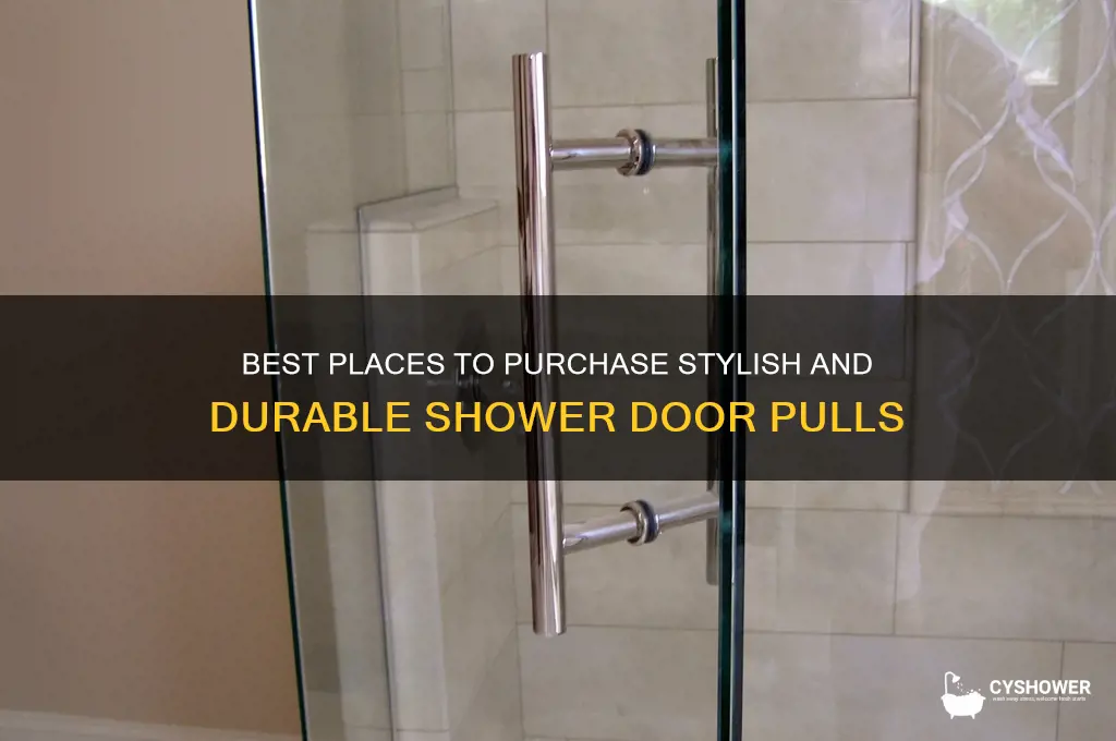 where to buy new shower door pull
