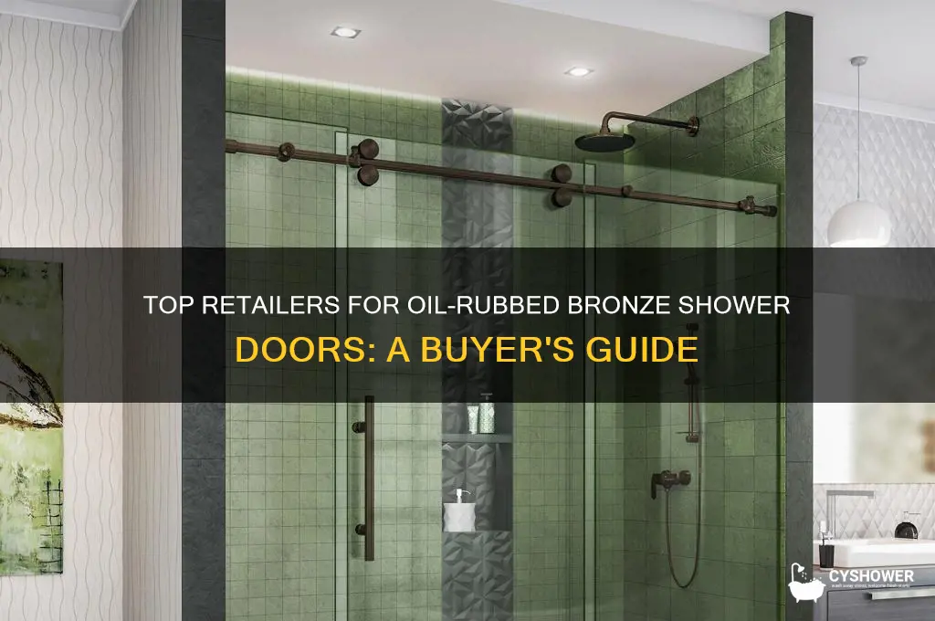 where to buy oil bronze shower doors