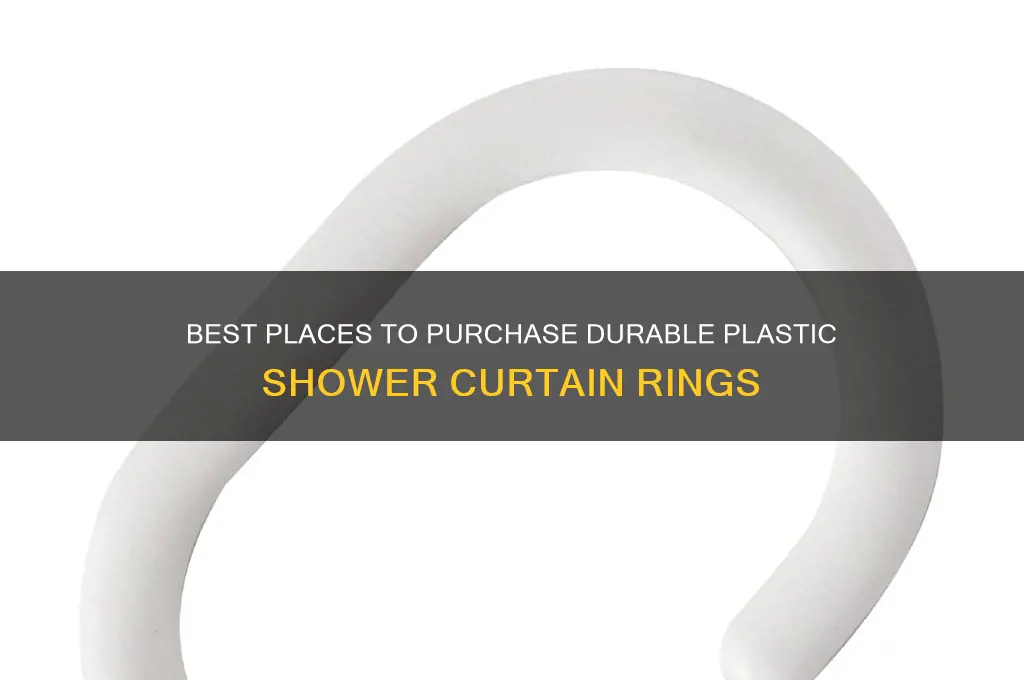 where to buy plastic shower curtain rings