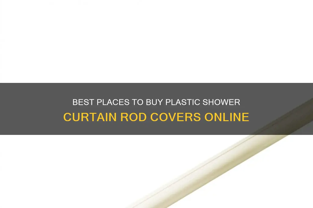 where to buy plastic shower curtain rod covers