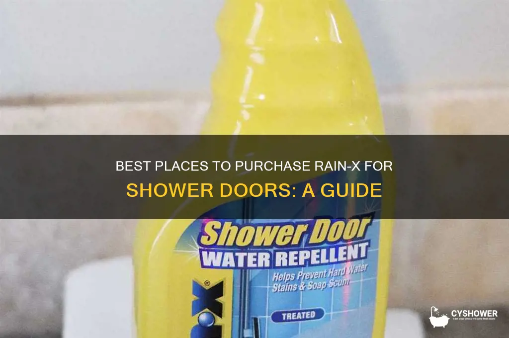 where to buy rain x for shower doors