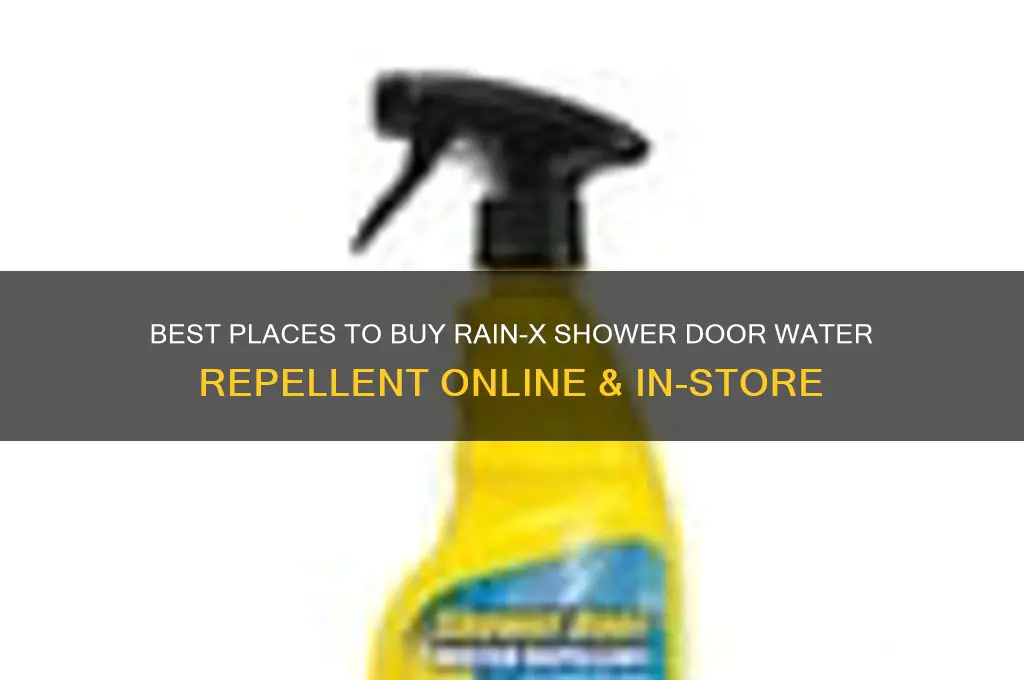 where to buy rain x shower door water repellent