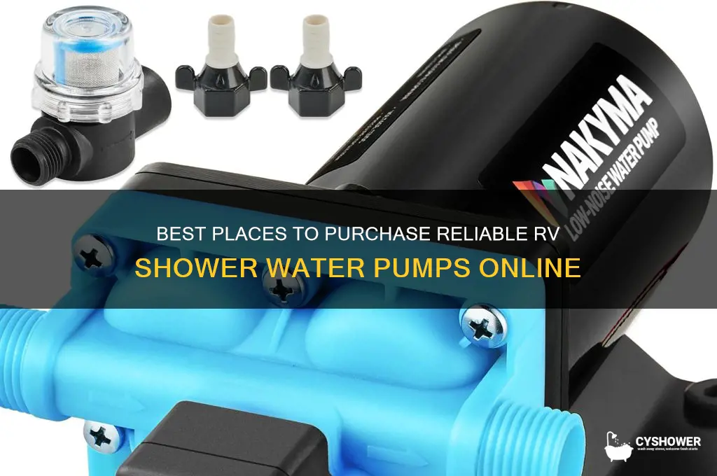 where to buy rv shower water pump