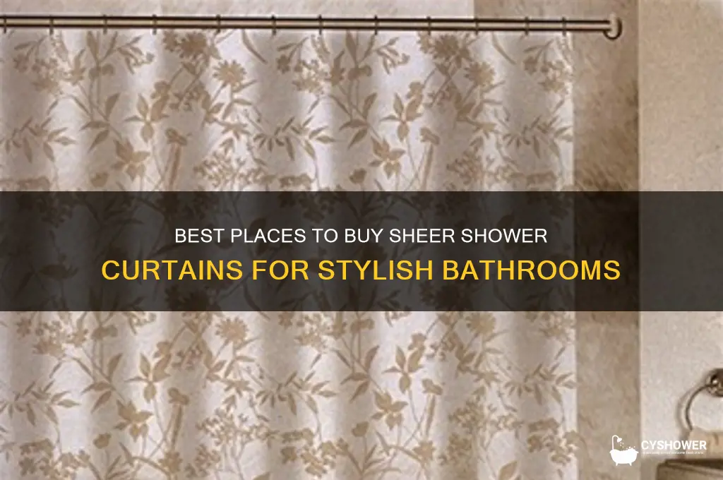 where to buy sheer shower curtains
