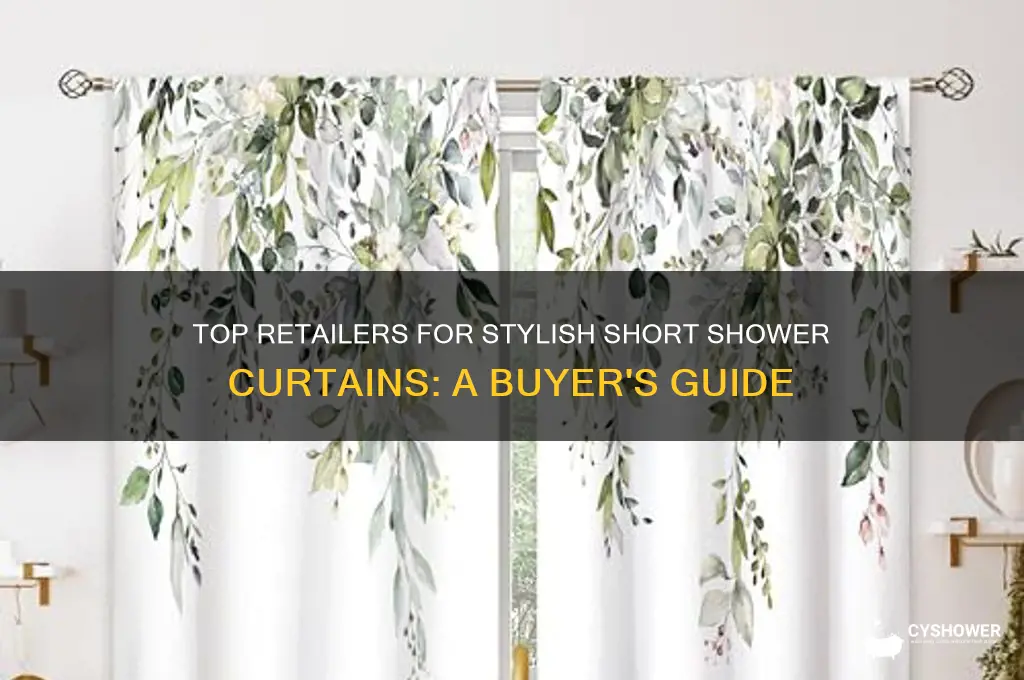 where to buy short shower curtains