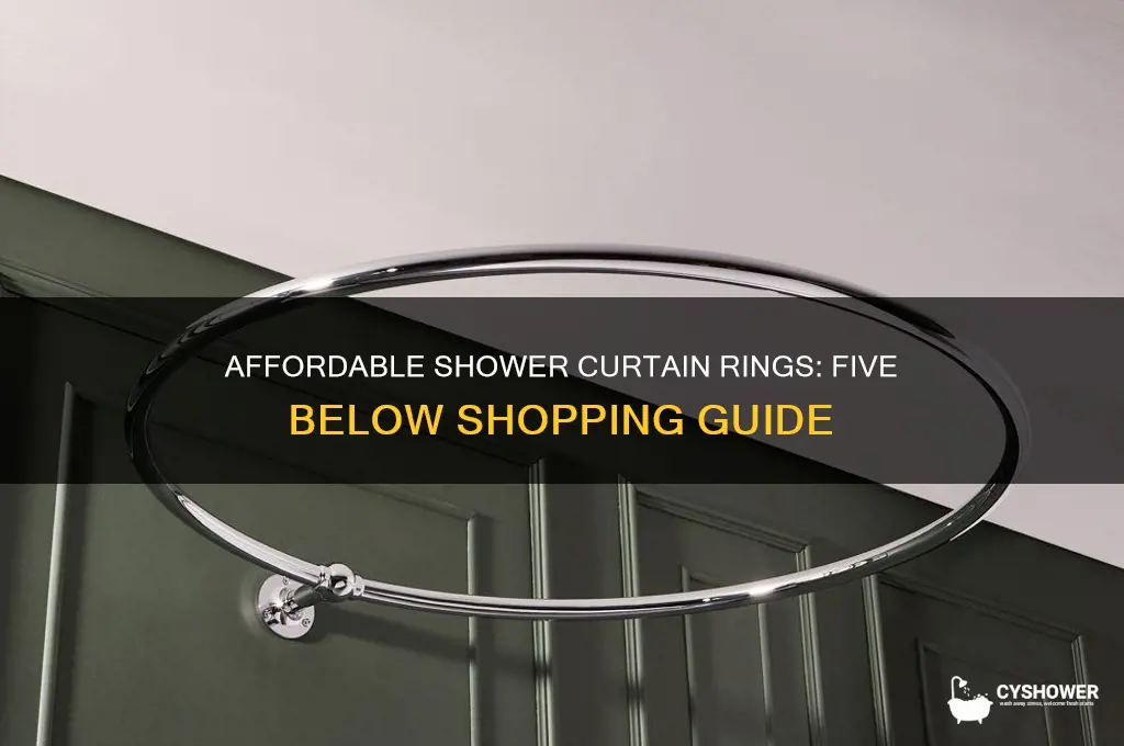 where to buy shower curtain rings five below