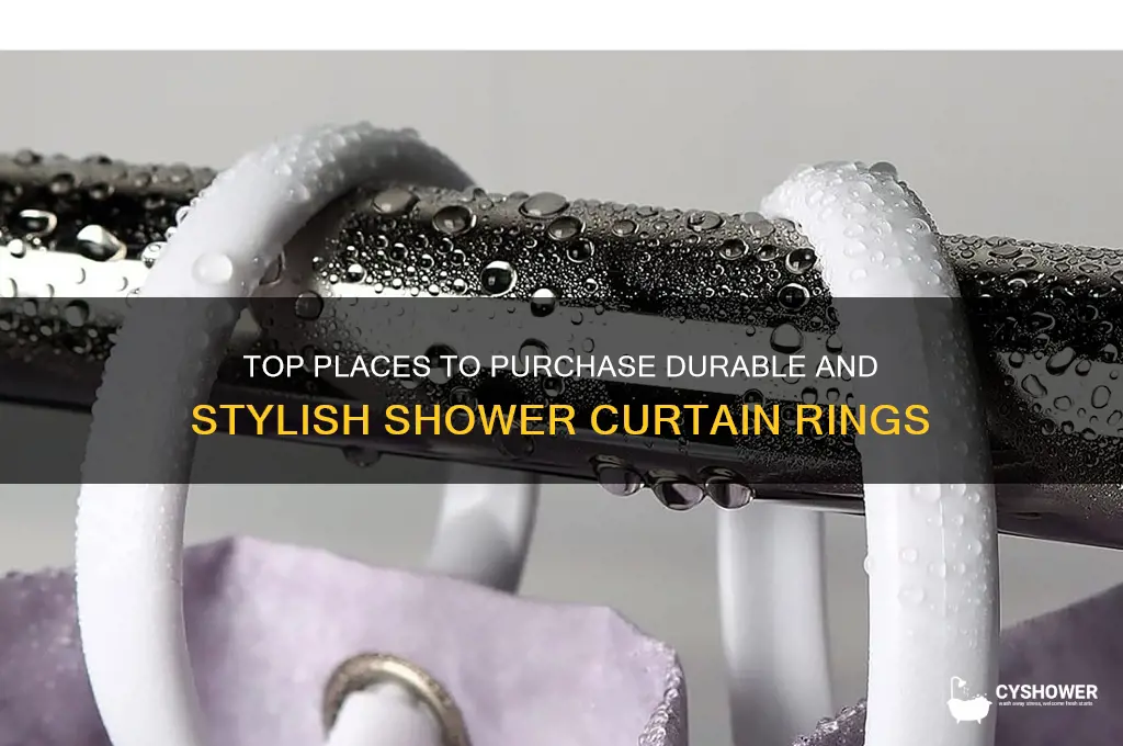 where to buy shower curtain rings