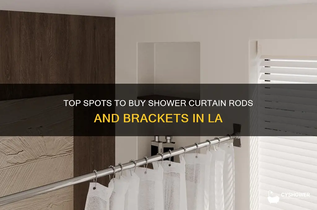 where to buy shower curtain rod and brackets los angeles