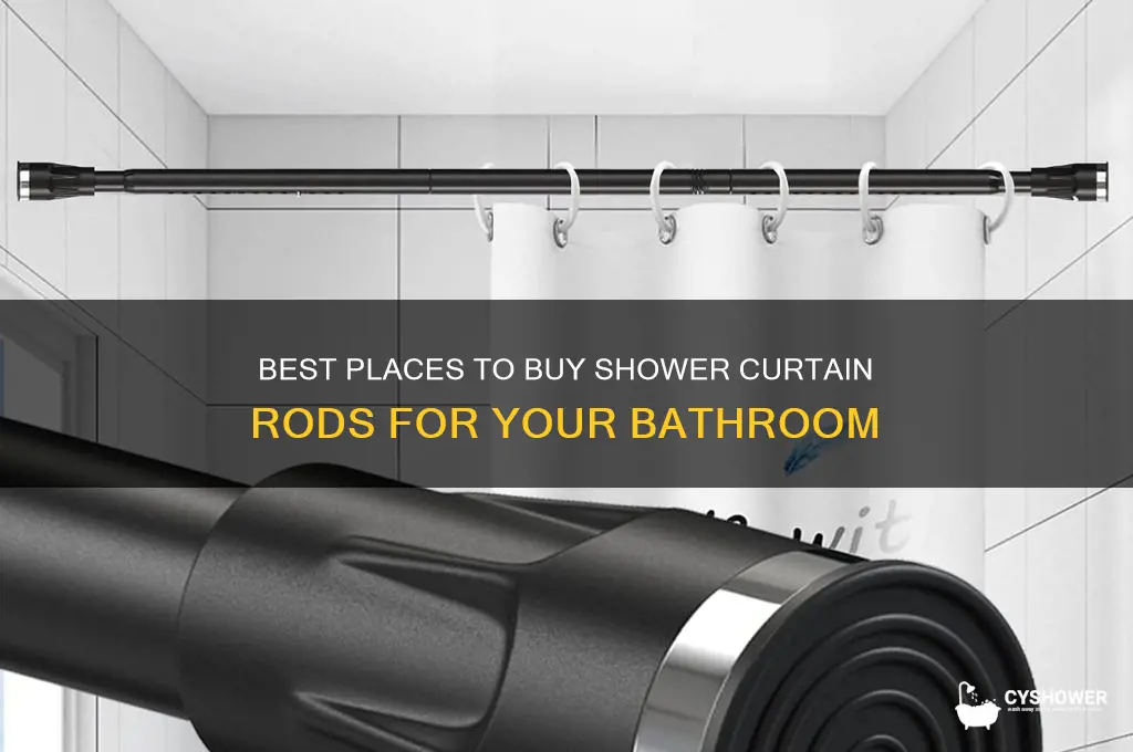 where to buy shower curtain rods