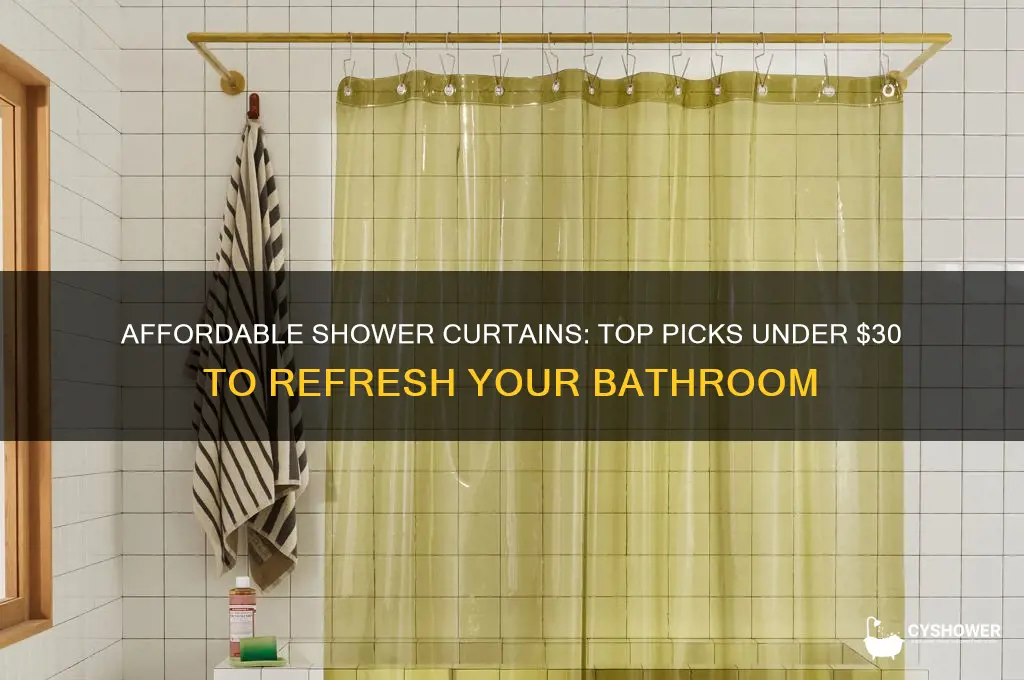 where to buy shower curtains under 30