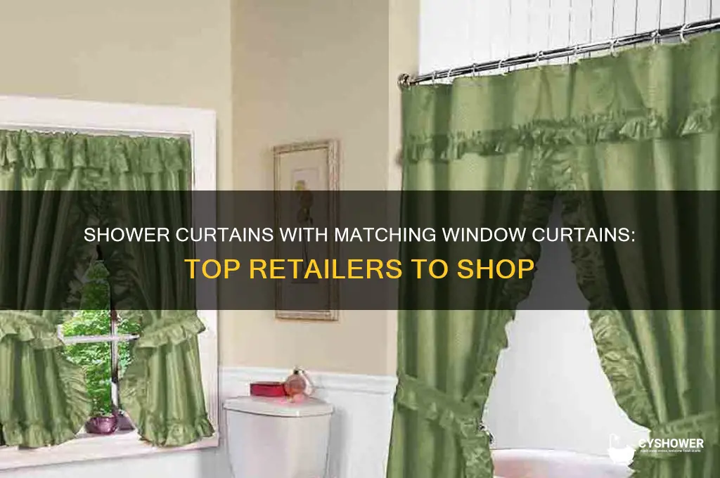 where to buy shower curtains with matching window curtains