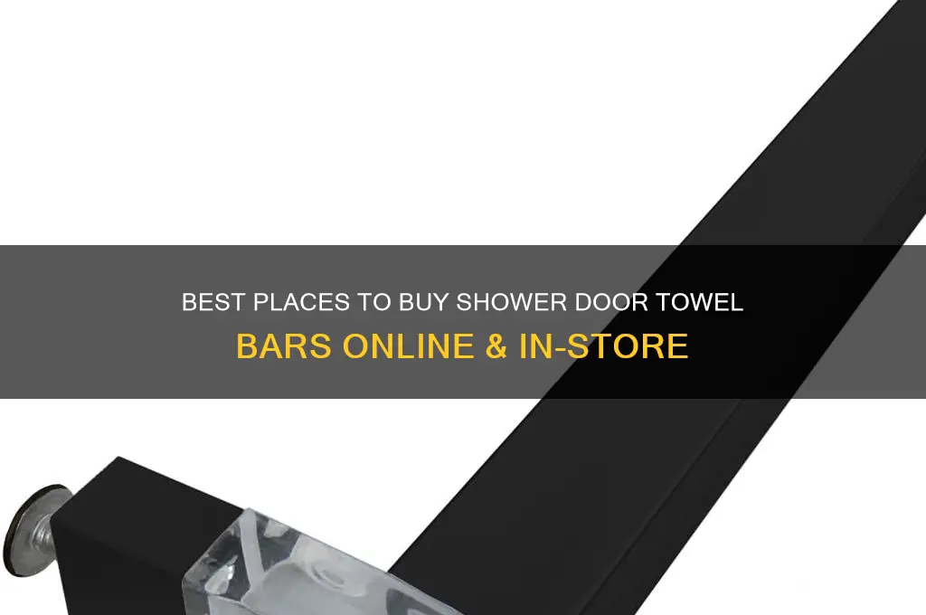 where to buy shower door towel bars