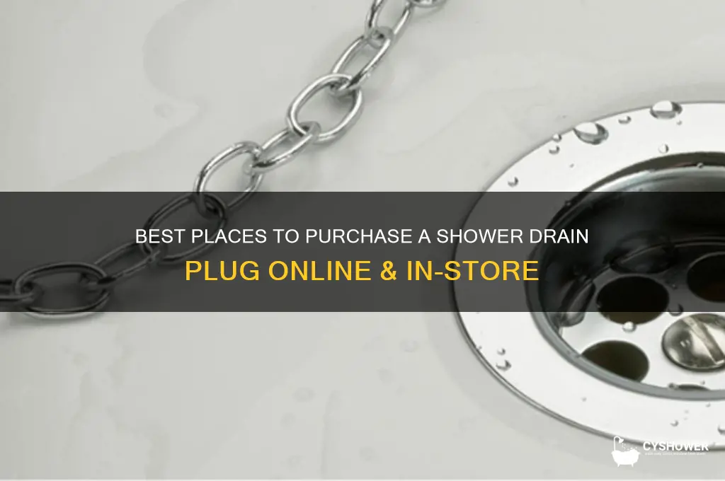 where to buy shower drain plug