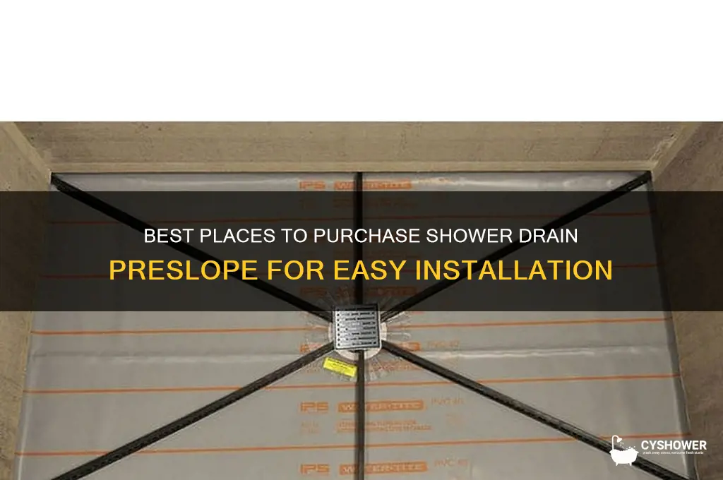 where to buy shower drain preslope