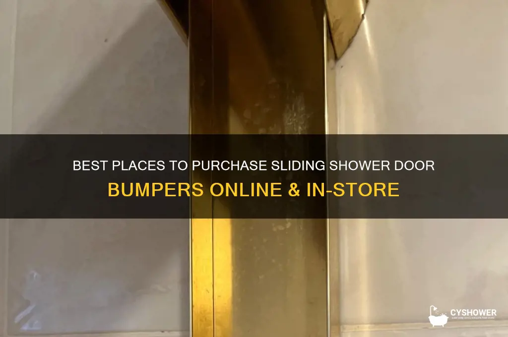 where to buy sliding shower doors bumper
