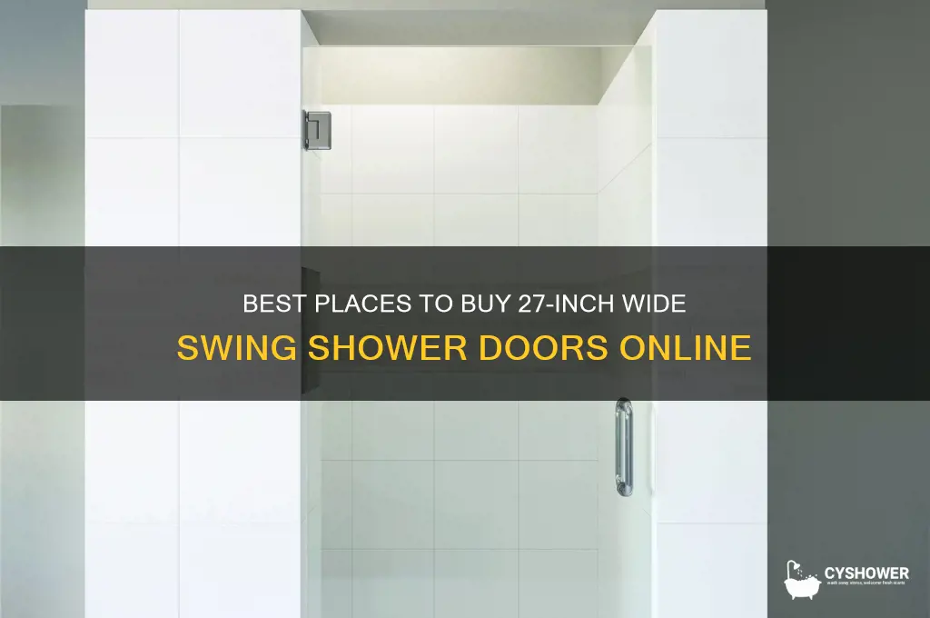 where to buy swing shower doors 27 inches wide