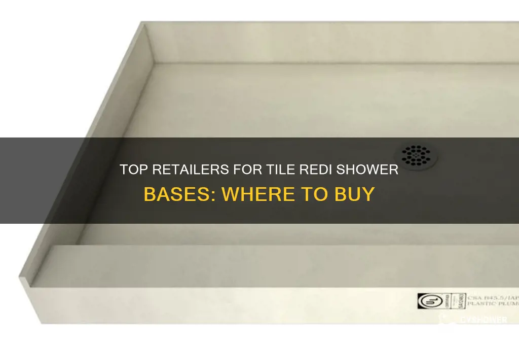 where to buy tile redi shower base