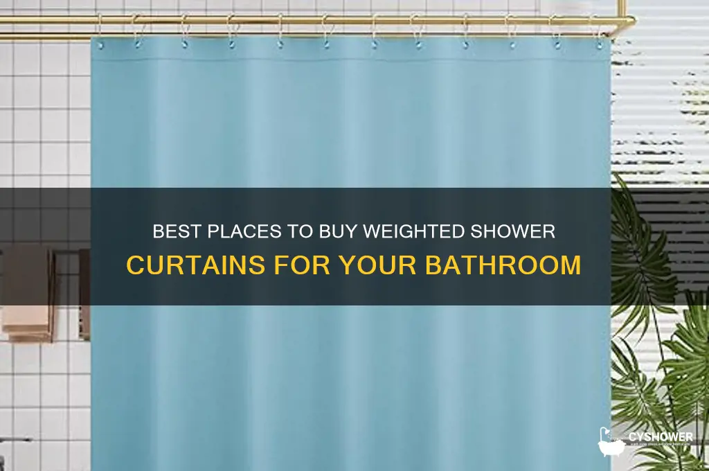 where to buy weighted shower curtains