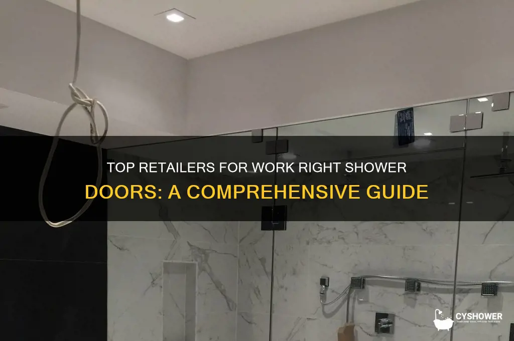 where to buy work right shower doors