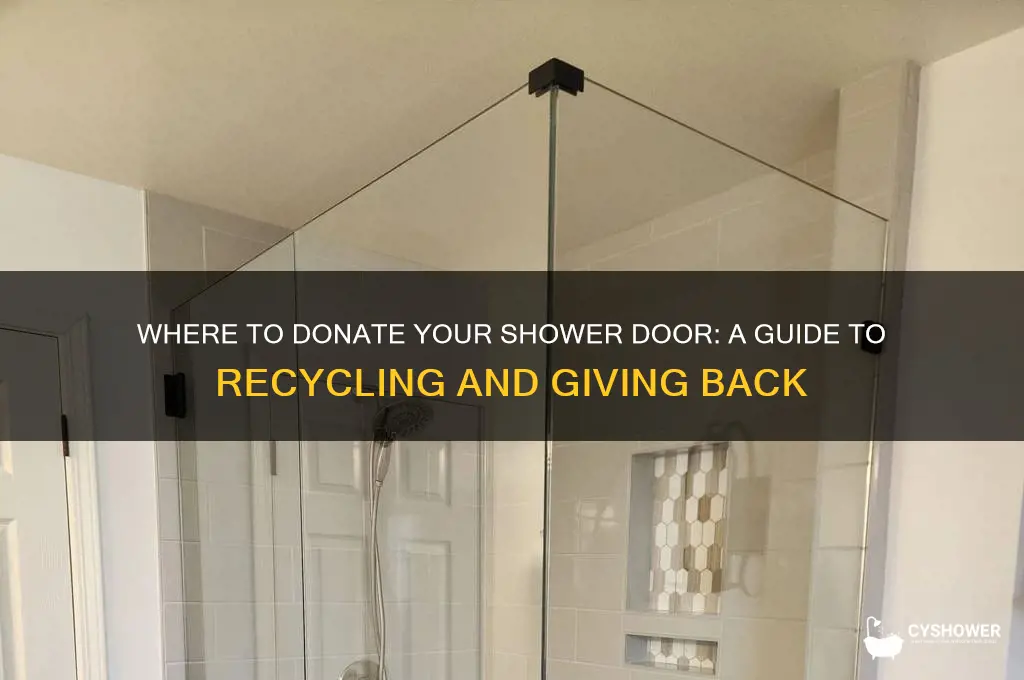 where to donate shower door