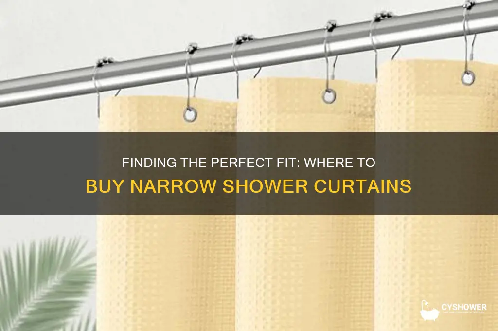 where to find a smaller width shower curtain