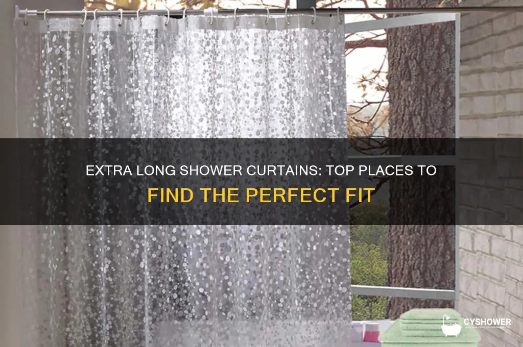 where to find extra long shower curtains
