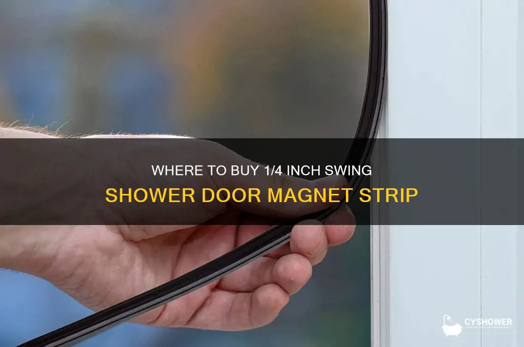 where to find swing shower door magnet strip 1 4