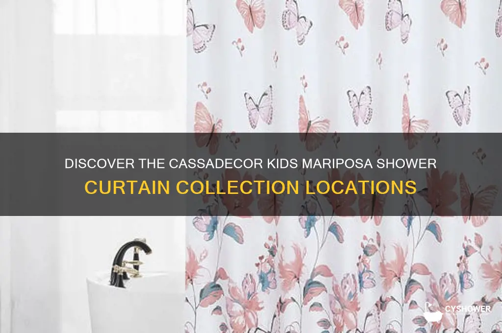where to find the cassadecor kids mariposa shower curtain collection