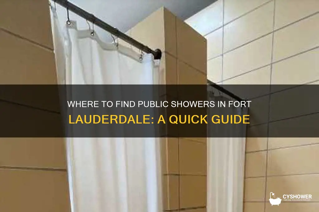 where to get a public shower fort lauderdale