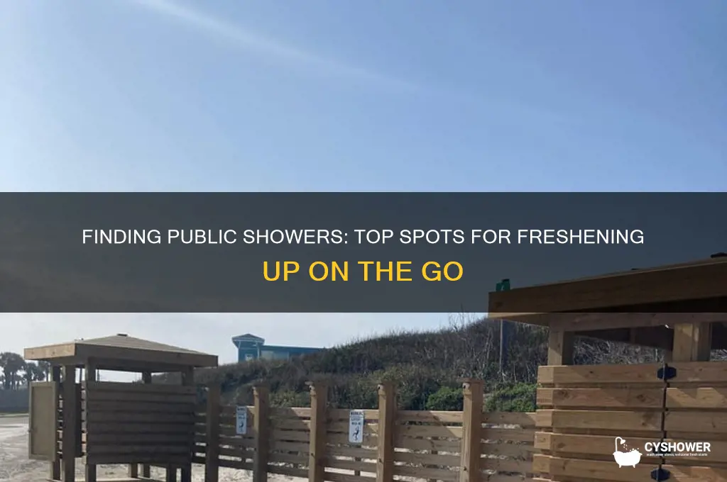 where to get a public shower