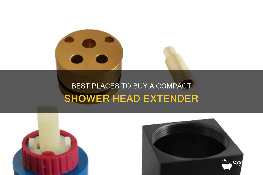 where to get a small shower head extender