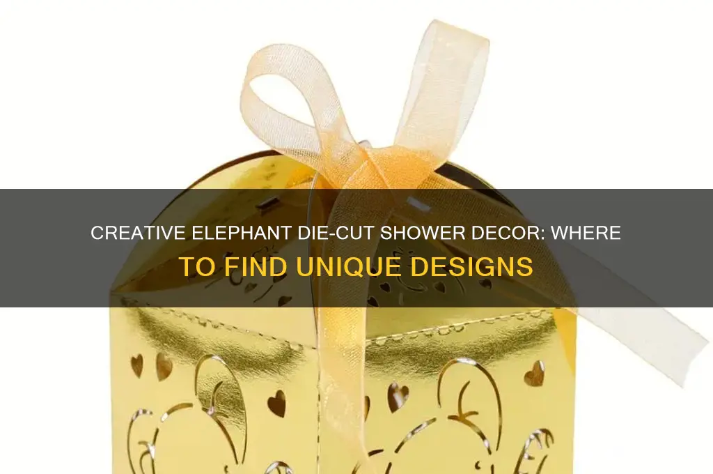 where to get elephant die cut for shower