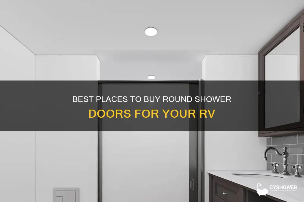 where to get round shower door for rv